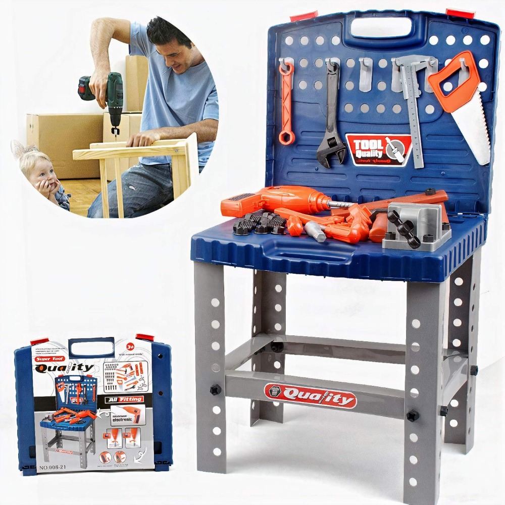 어린이 장난감 공구 작업대, 실제같은 공구와 전동 드릴 - Tools Workshop For Kids 리뷰 및 가격