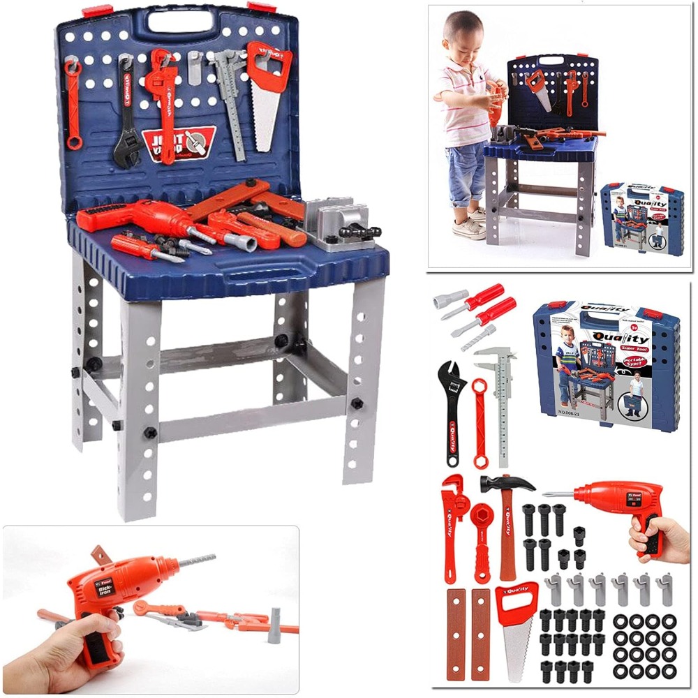 어린이 장난감 공구 작업대, 실제같은 공구와 전동 드릴 - Tools Workshop For Kids 리뷰 및 가격
