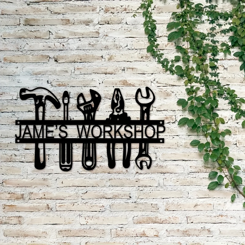 맞춤형 이름 산업 스타일 철제 벽 장식 도구 디자인,  - Design Tools Workshop 리뷰 및 가격