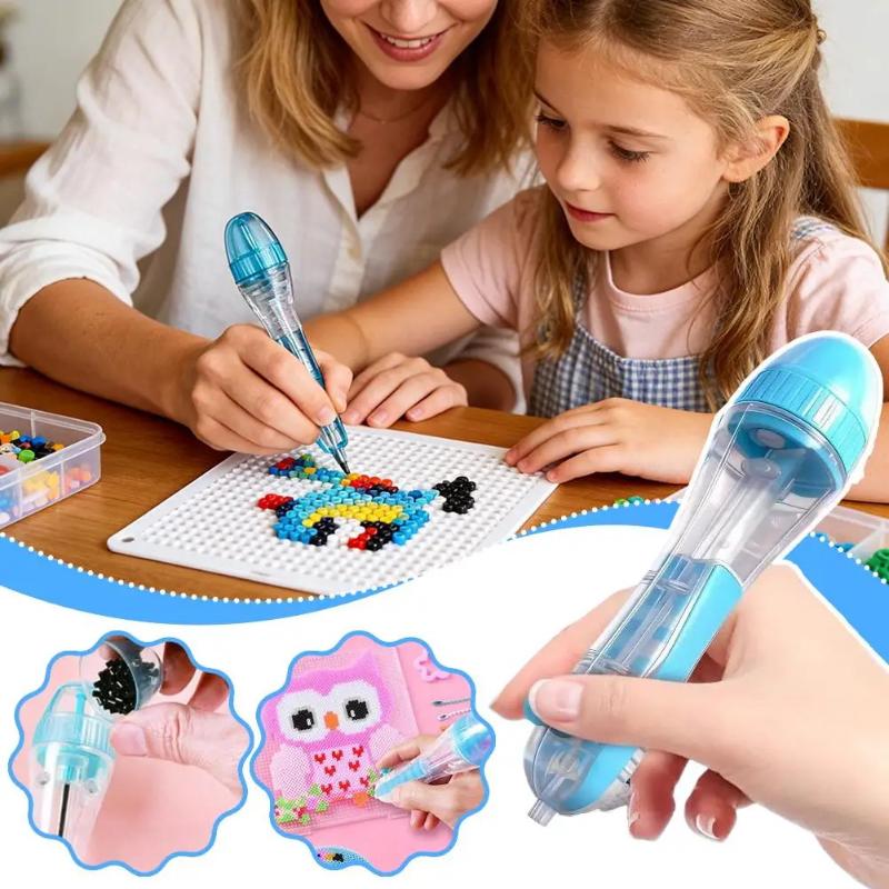 자동 프레스 업그레이드 비즈 도구 펄러 비즈 펜 DIY - Tools Workshop For Kids 리뷰 및 가격