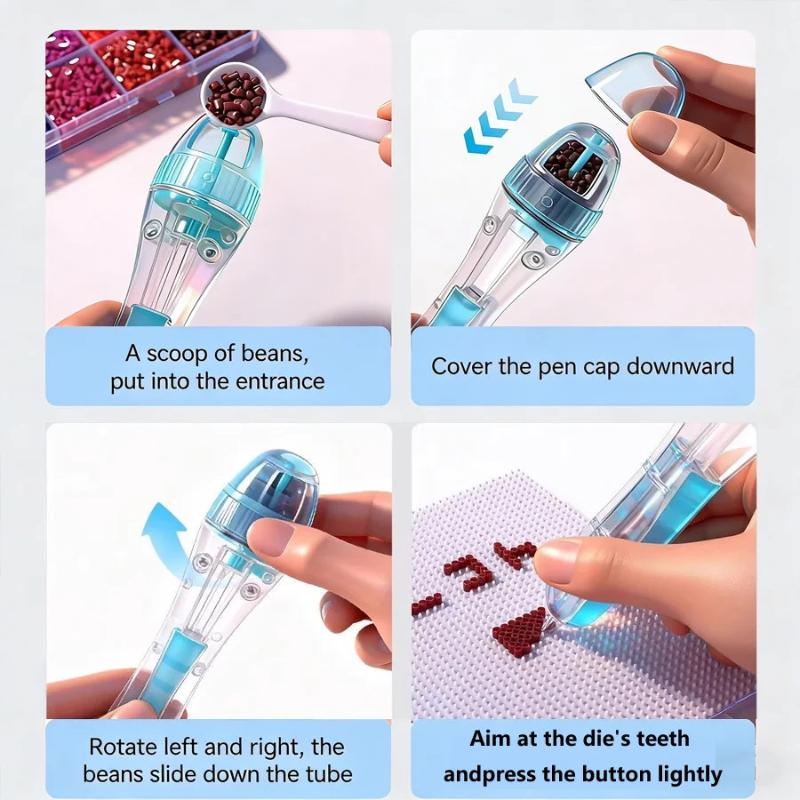 자동 프레스 업그레이드 비즈 도구 펄러 비즈 펜 DIY - Tools Workshop For Kids 리뷰 및 가격