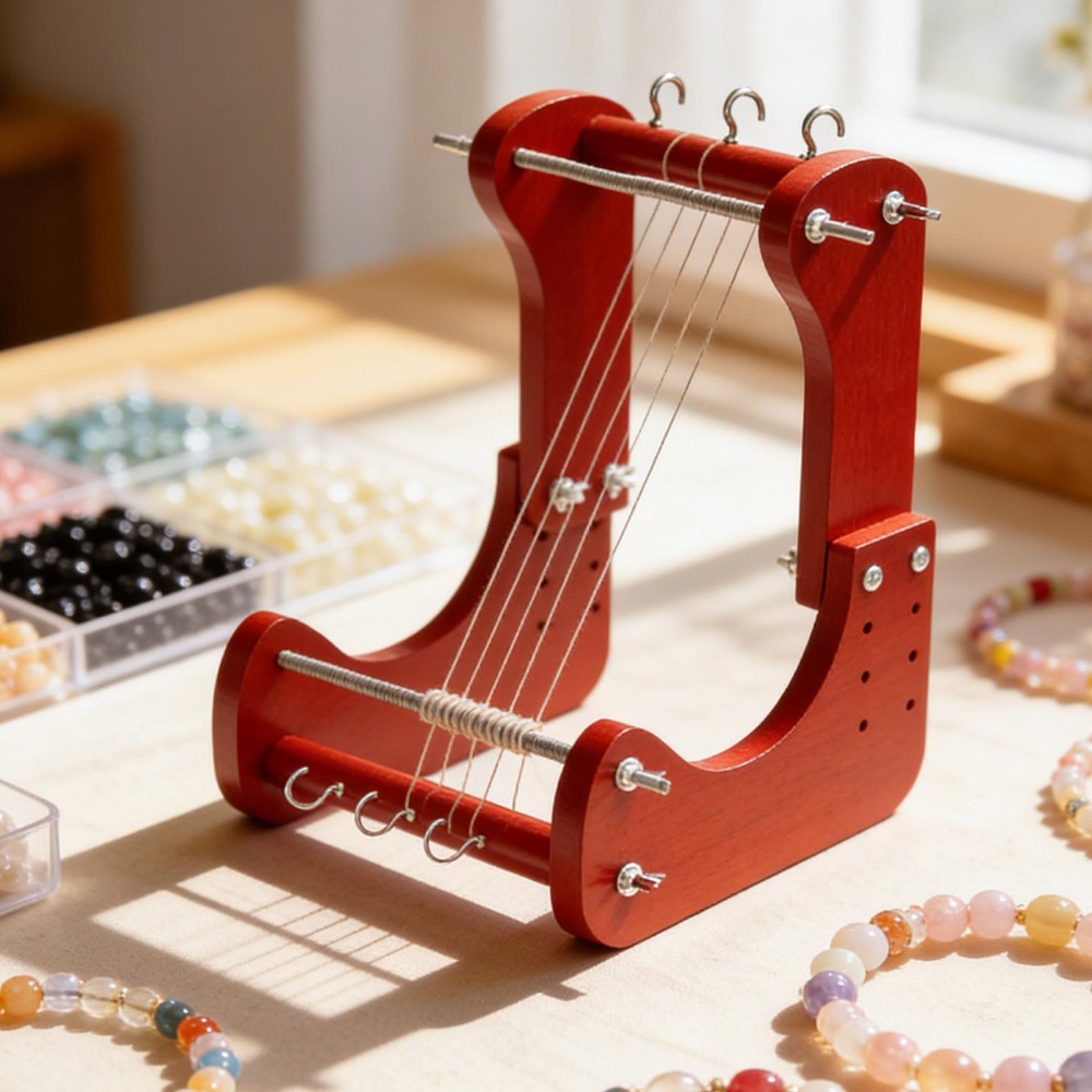 나무 비즈 공예 키트, 길이 조절 가능, 데스크탑 직조 - Tools Jewelry Making 리뷰 및 가격